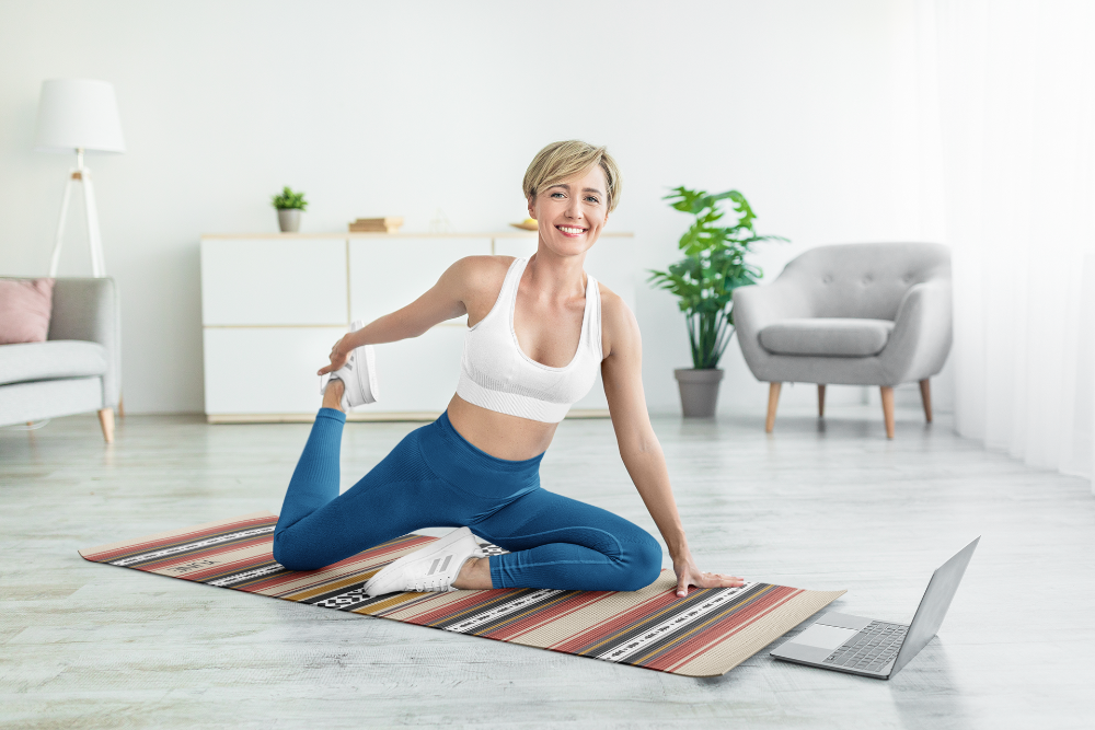 Yune Yoga Best Yoga Mat 5mm Dion Striped Mat by Yune Yoga