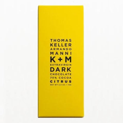 Thomas Keller K+M - 'Citrus' Dark Chocolate (70% | 70G) by The Epicurean Trader