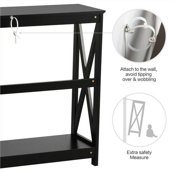 Tier X-Designed Console Table Behind Sofa Table for Living Room Entryway by Quality Home Distribution