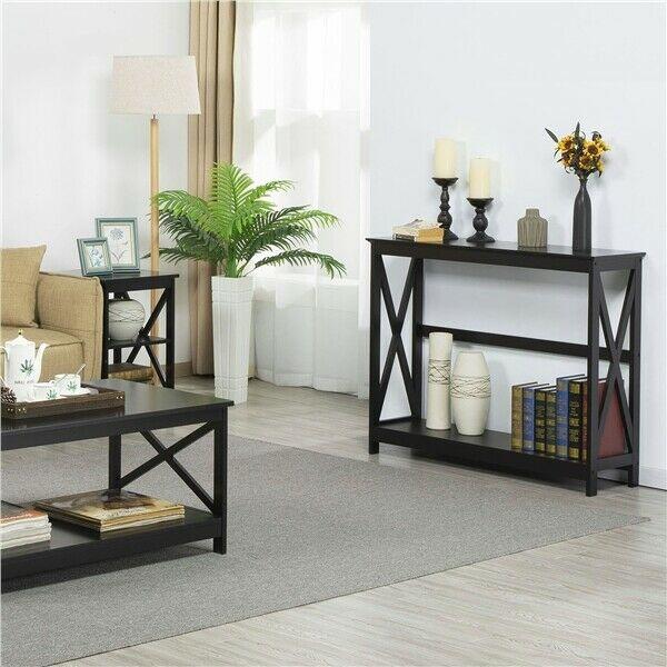 Tier X-Designed Console Table Behind Sofa Table for Living Room Entryway by Quality Home Distribution