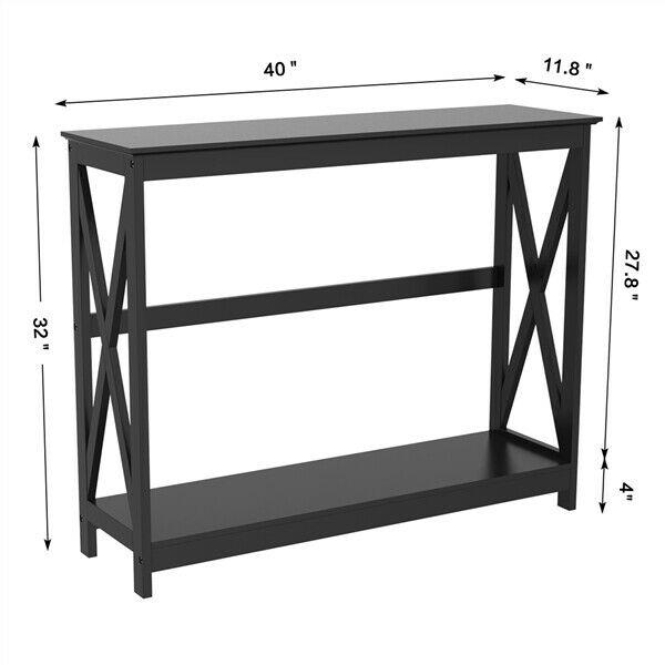 Tier X-Designed Console Table Behind Sofa Table for Living Room Entryway by Quality Home Distribution