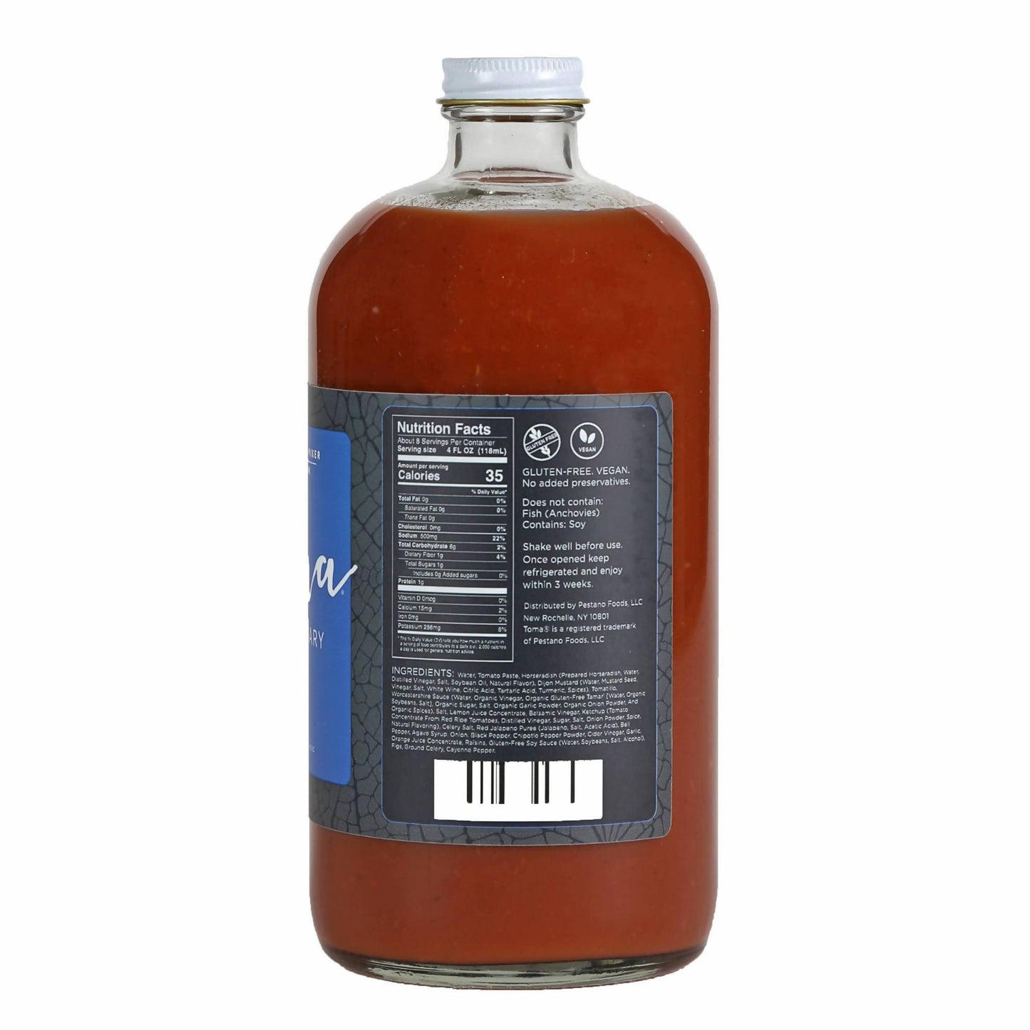 Toma Bloody Mary Mixer, Mild - 6 Bottles x 32oz by Farm2Me