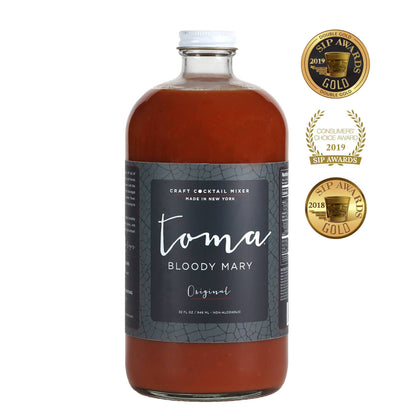 Toma Bloody Mary Mixer, Original - 6 Bottles x 32oz by Farm2Me