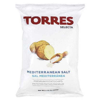 Torres Selecta - 'Mediterranean Salt' Premium Potato Chips (50G) by The Epicurean Trader