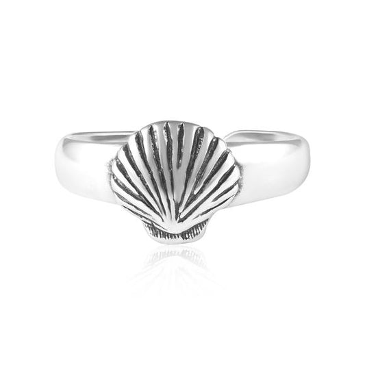 Seashell Sterling Silver Toe Ring by Fashion Hut Jewelry