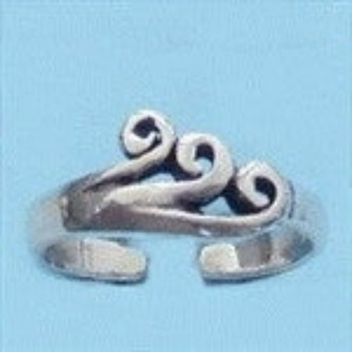 Waves Toe Ring by Fashion Hut Jewelry