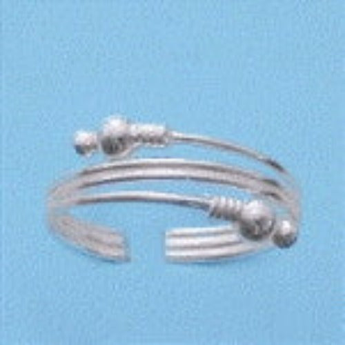 Wire Ball Sterling Silver Toe Ring by Fashion Hut Jewelry