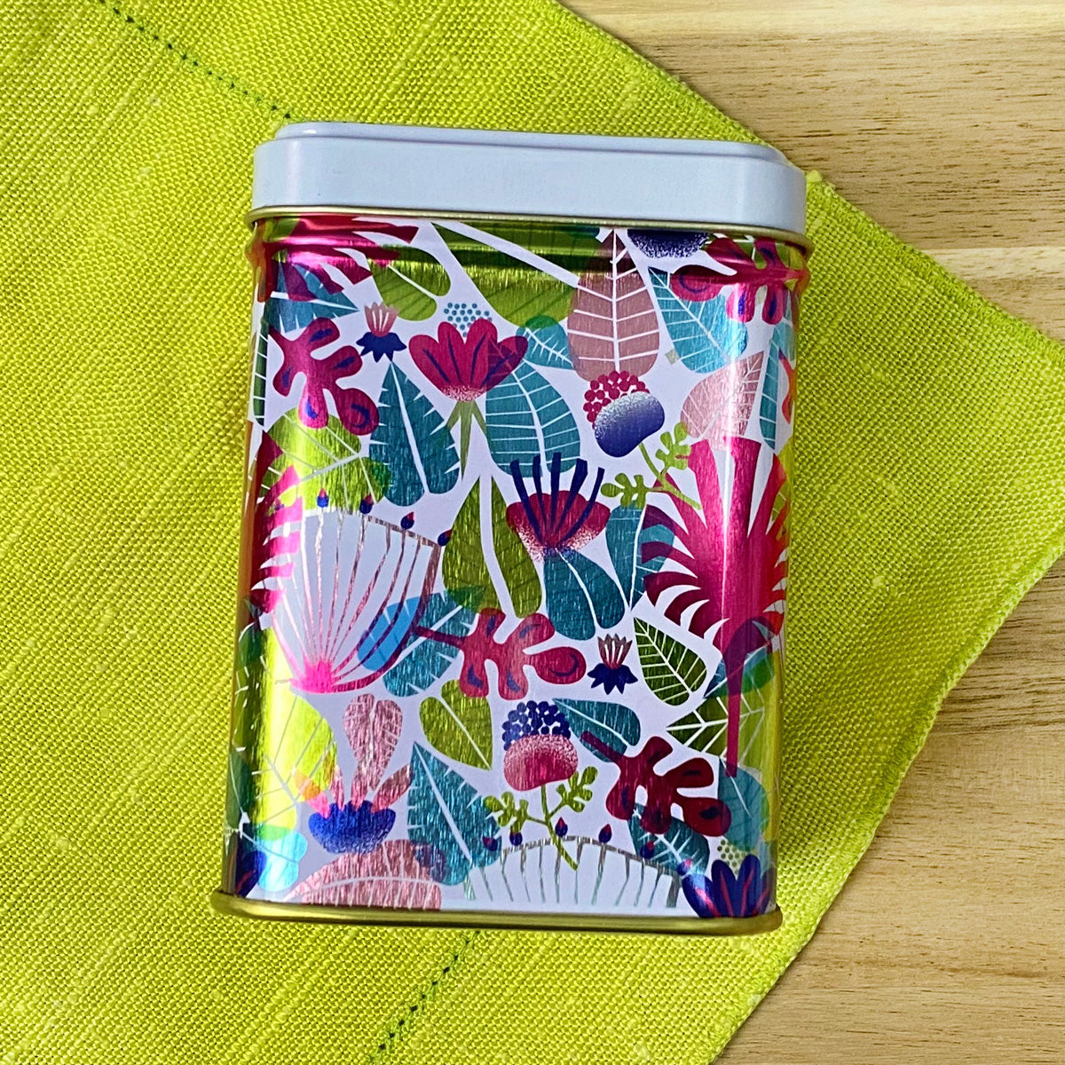 Tropical Garden Tea Tin by Plum Deluxe Tea