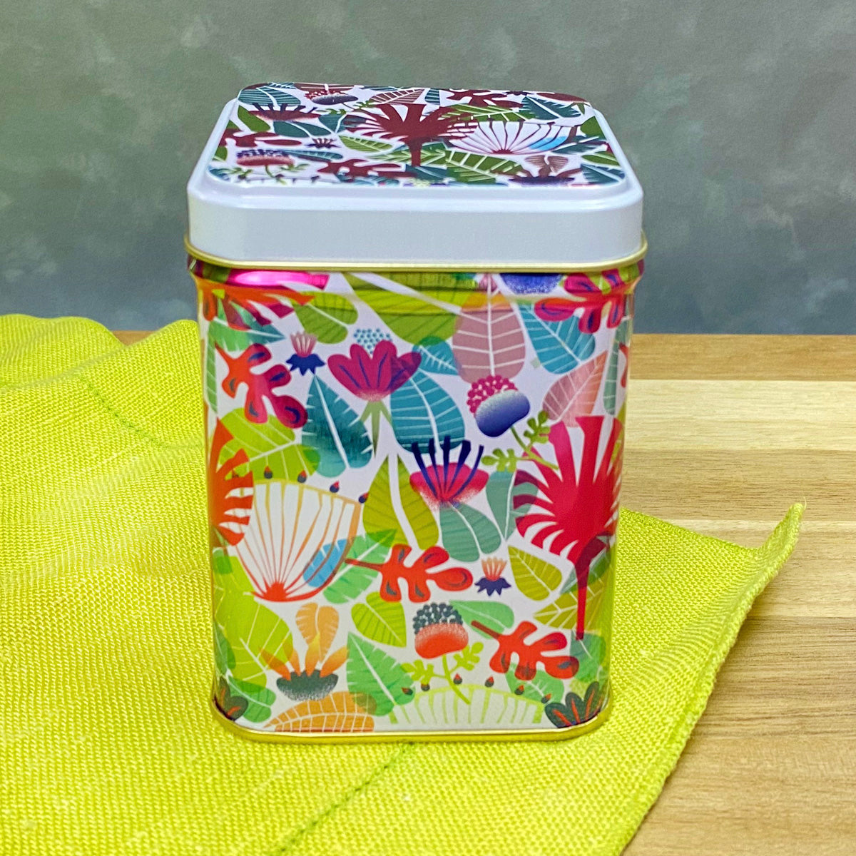 Tropical Garden Tea Tin by Plum Deluxe Tea