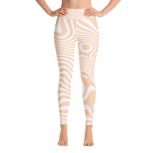 Women's Tropical Sandbar Yoga Leggings by Tropical Seas Clothing