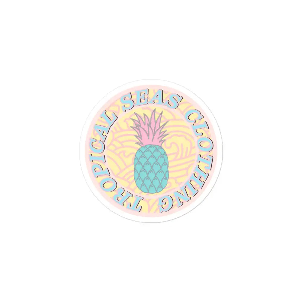 Sweet Pineapple stickers by Tropical Seas Clothing