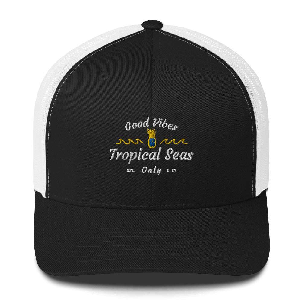 Open Face Pineapple Trucker Hat by Tropical Seas Clothing