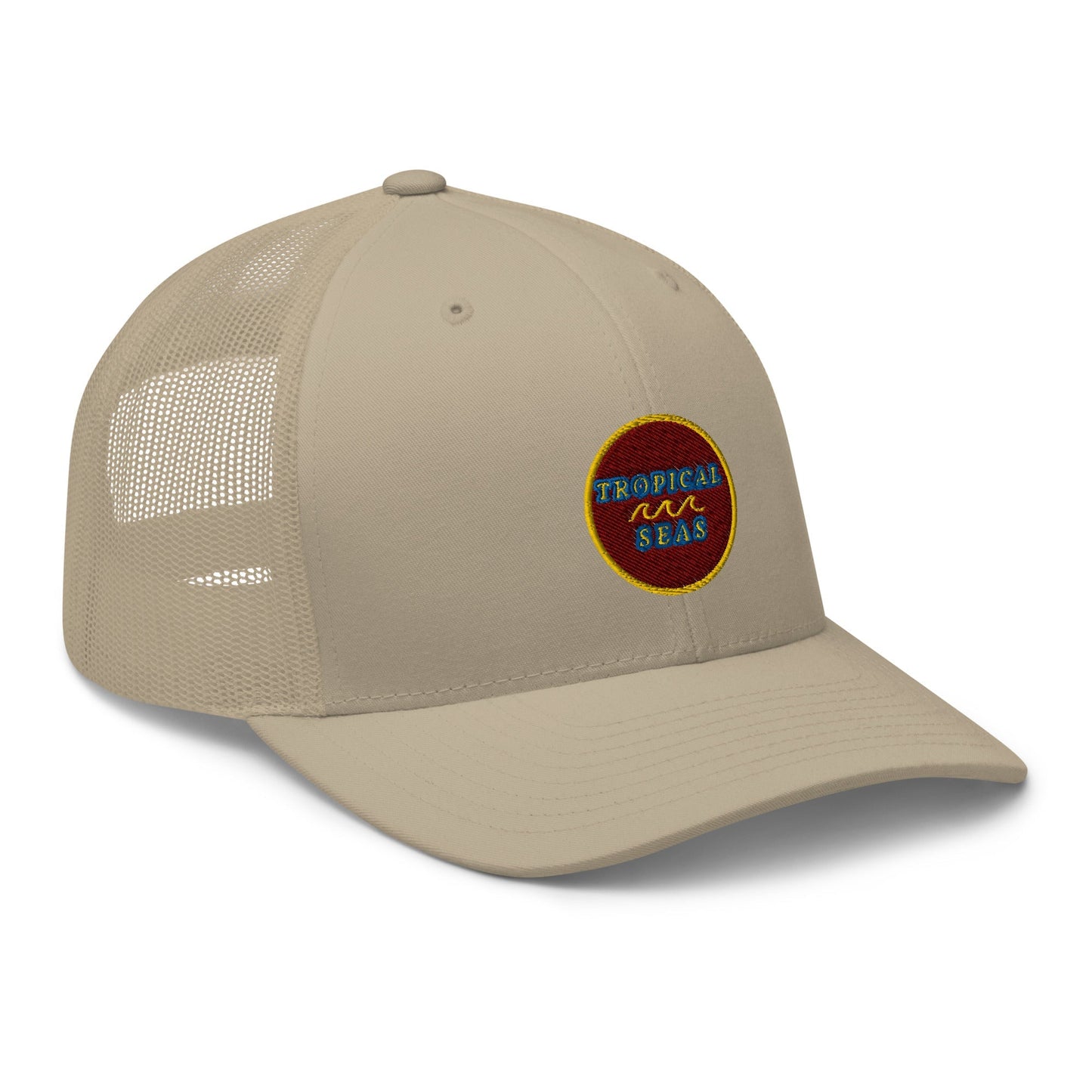 Tropical Maroon Trucker Hat by Tropical Seas Clothing