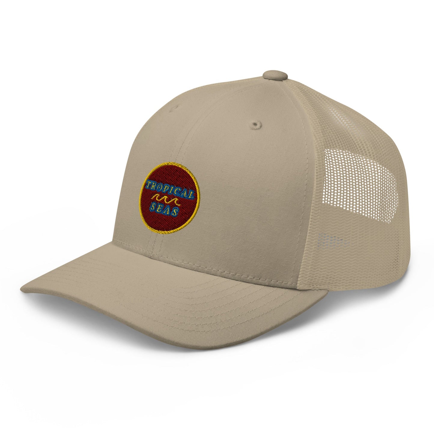 Tropical Maroon Trucker Hat by Tropical Seas Clothing