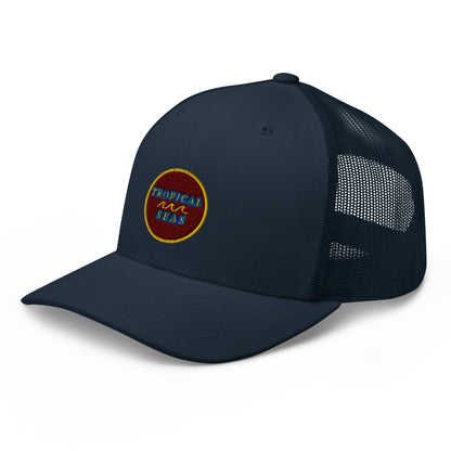 Tropical Maroon Trucker Hat by Tropical Seas Clothing