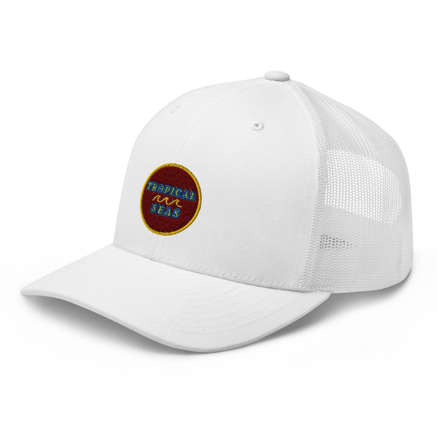 Tropical Maroon Trucker Hat by Tropical Seas Clothing