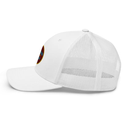 Tropical Maroon Trucker Hat by Tropical Seas Clothing