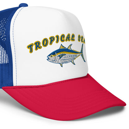 Tropical Seas Tuna Foam trucker hat by Tropical Seas Clothing