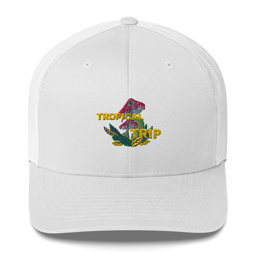 Tropical Trip Trucker Hat by Tropical Seas Clothing