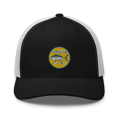 Tuna Tuna Tuna Fishing Trucker Hat by Tropical Seas Clothing