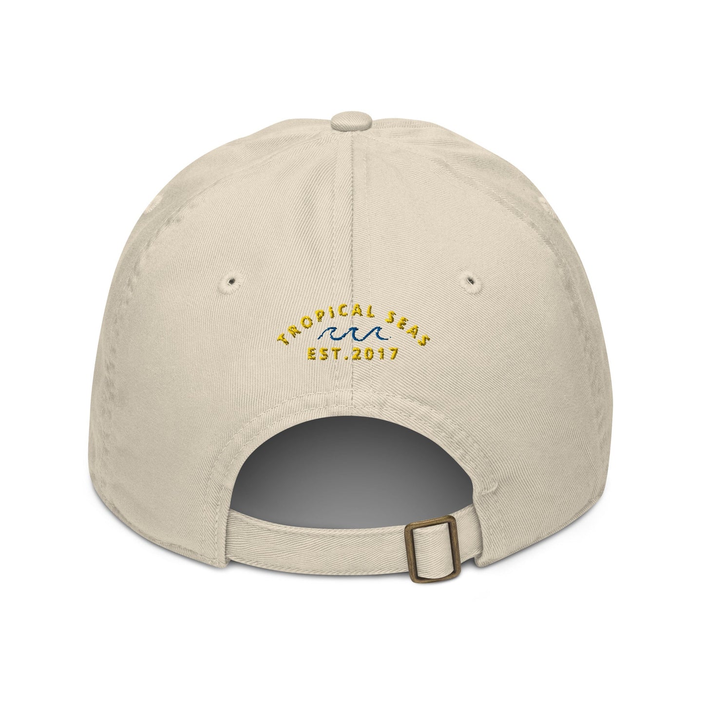 World Wide Good Vibes Organic dad hat by Tropical Seas Clothing