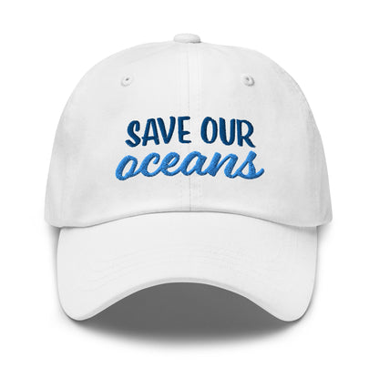 Save Our Oceans Dad Hat by Tropical Seas Clothing