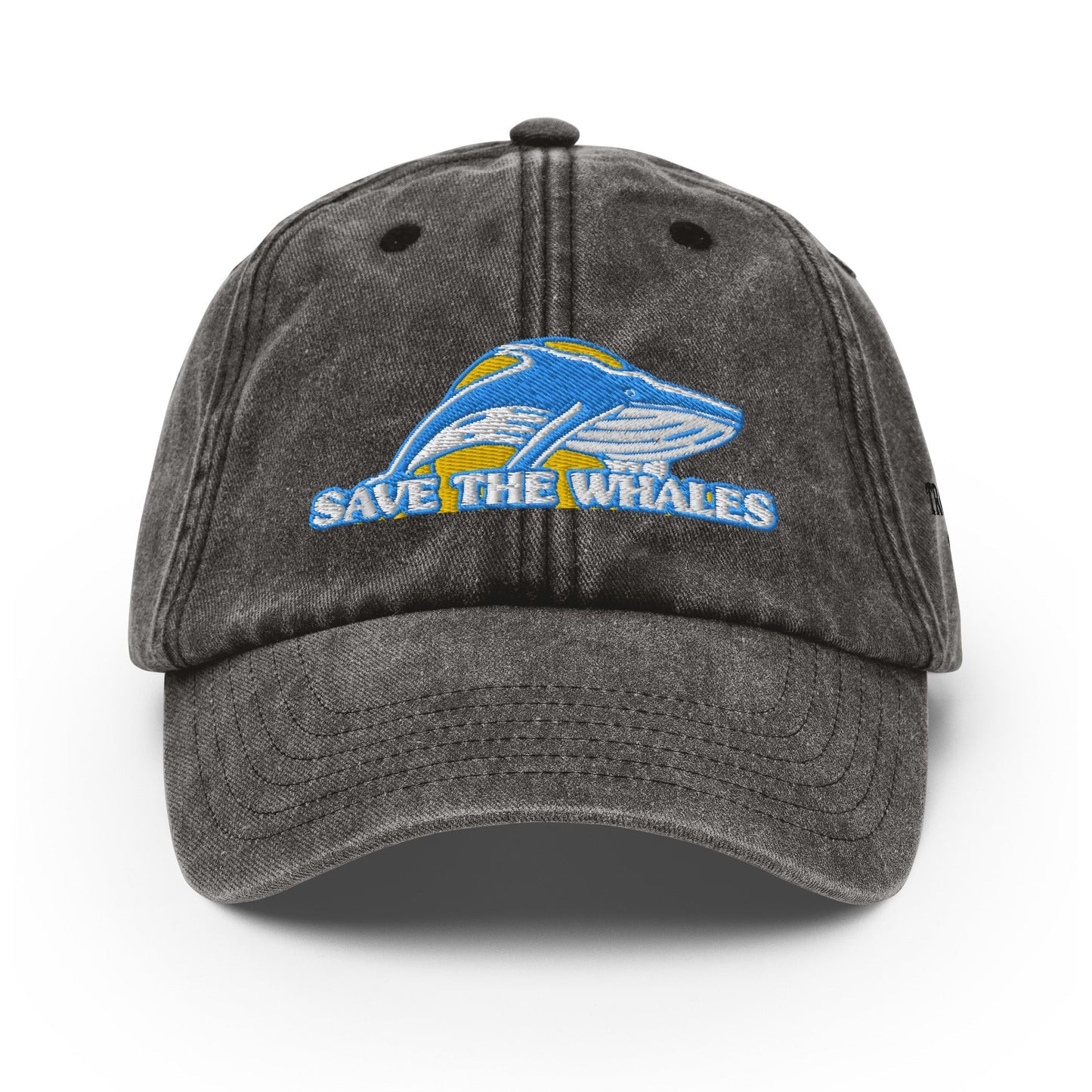 Vintage Save the Whales Hat by Tropical Seas Clothing