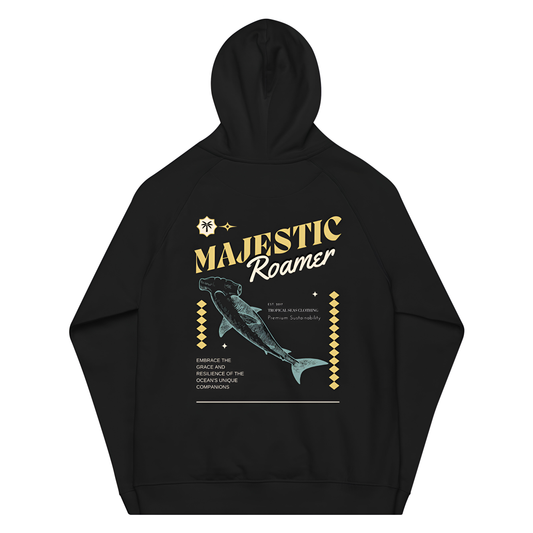 Premium Majestic Roamer Eco Hoodie - Hammerhead Shark Edition by Tropical Seas Clothing