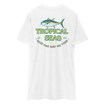 Save Gas and Jig Tuna T-shirt by Tropical Seas Clothing