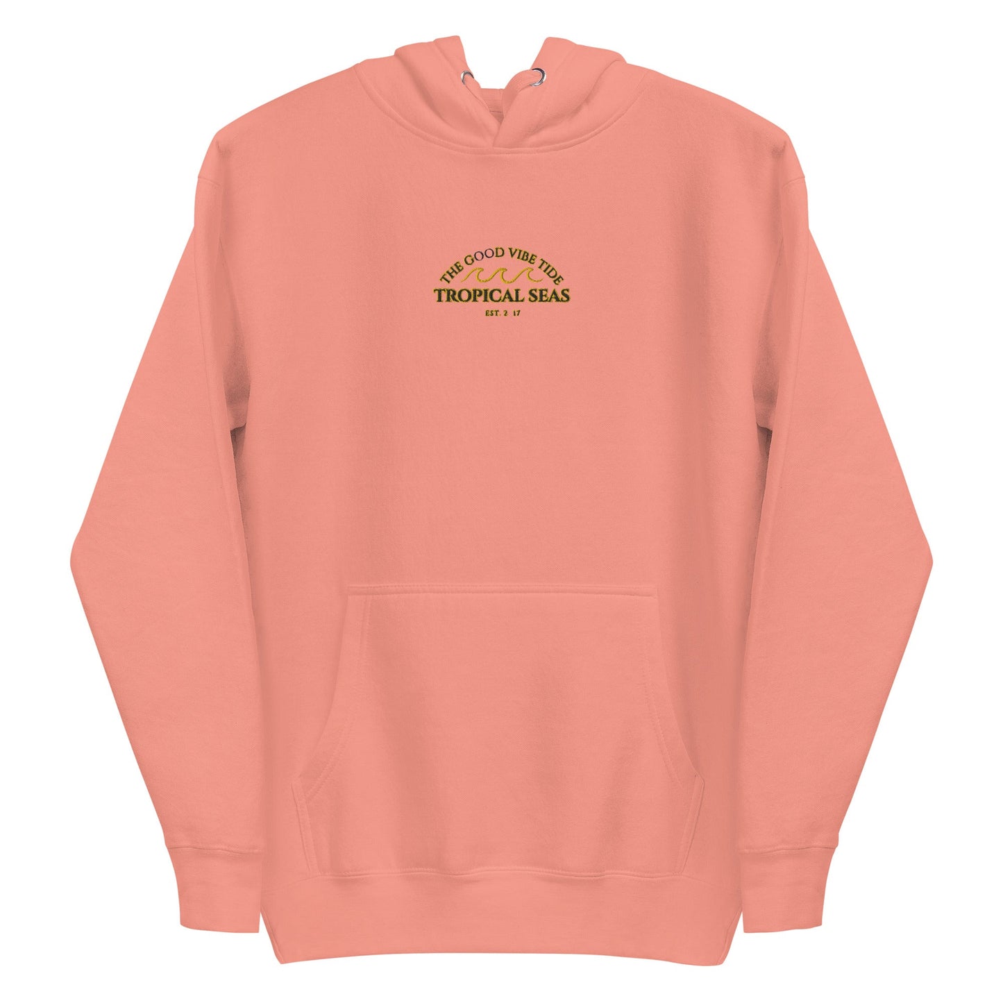 Tropical Seas Center Waves Hoodie by Tropical Seas Clothing