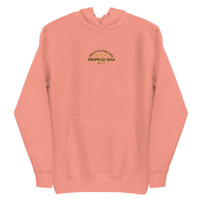 Tropical Seas Center Waves Hoodie by Tropical Seas Clothing