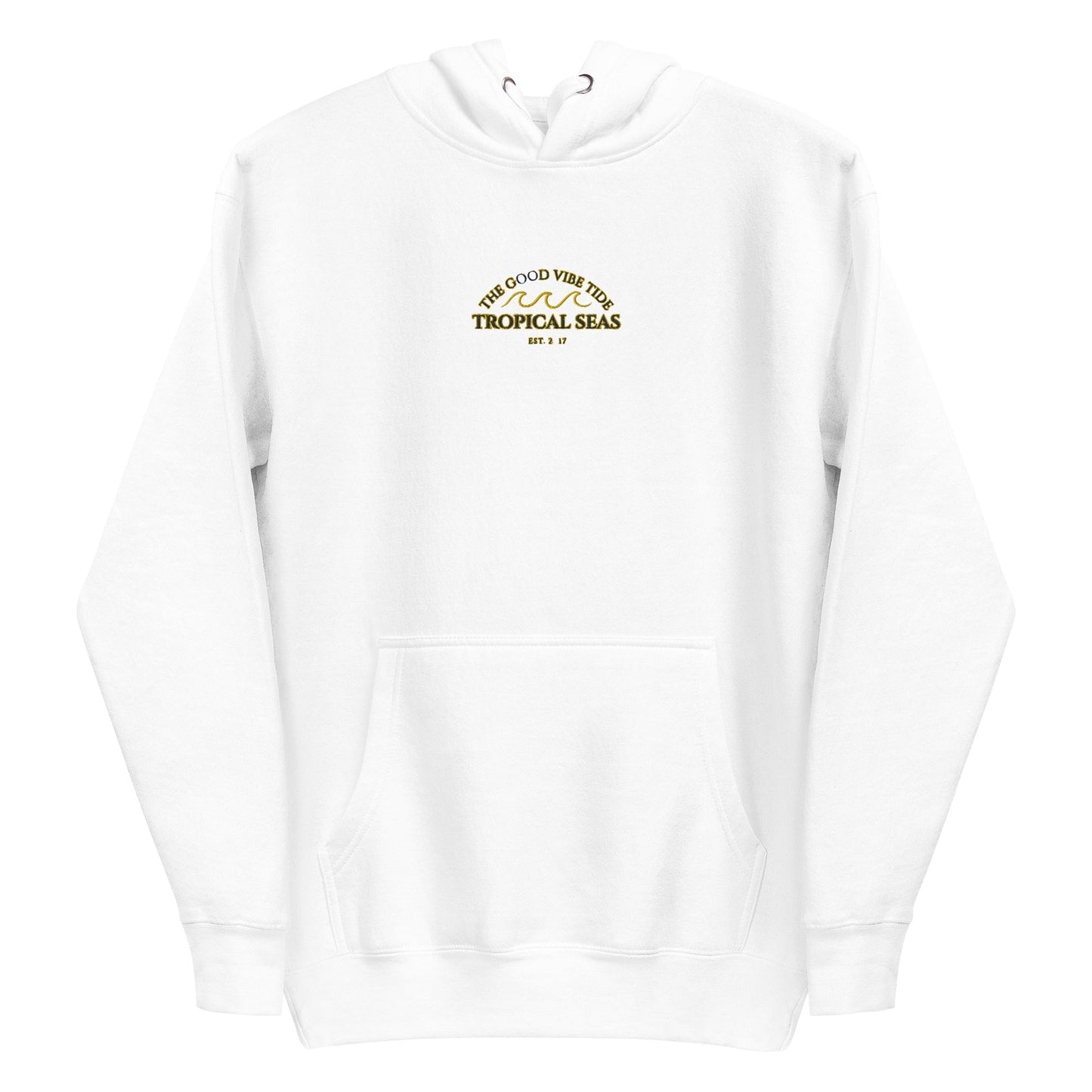 Tropical Seas Center Waves Hoodie by Tropical Seas Clothing