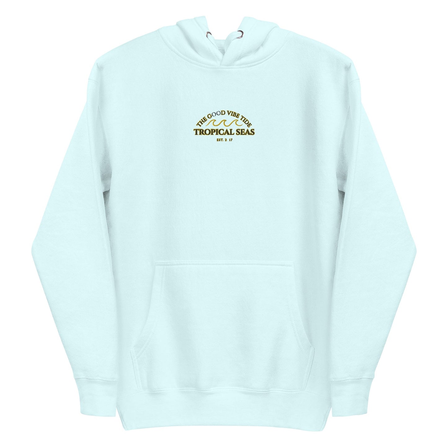 Tropical Seas Center Waves Hoodie by Tropical Seas Clothing