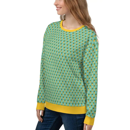 Women's Tropical Pineapple Print Sweatshirt by Tropical Seas Clothing