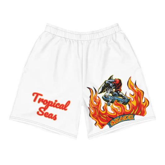 Shark Skate Athletic Long Shorts by Tropical Seas Clothing