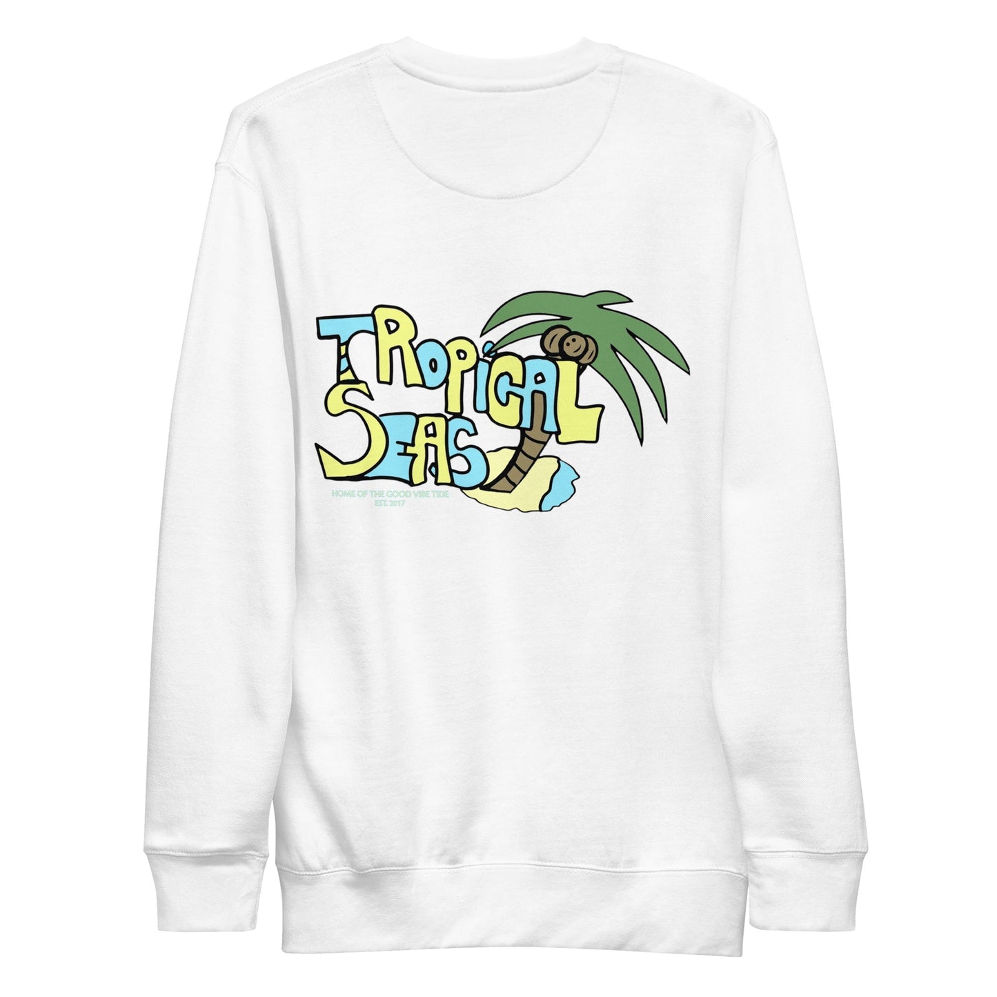 Premium Cartoon Island Sweatshirt by Tropical Seas Clothing