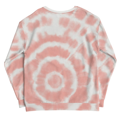 Peach Tie-Dye Vibe Tropical Sweatshirt by Tropical Seas Clothing