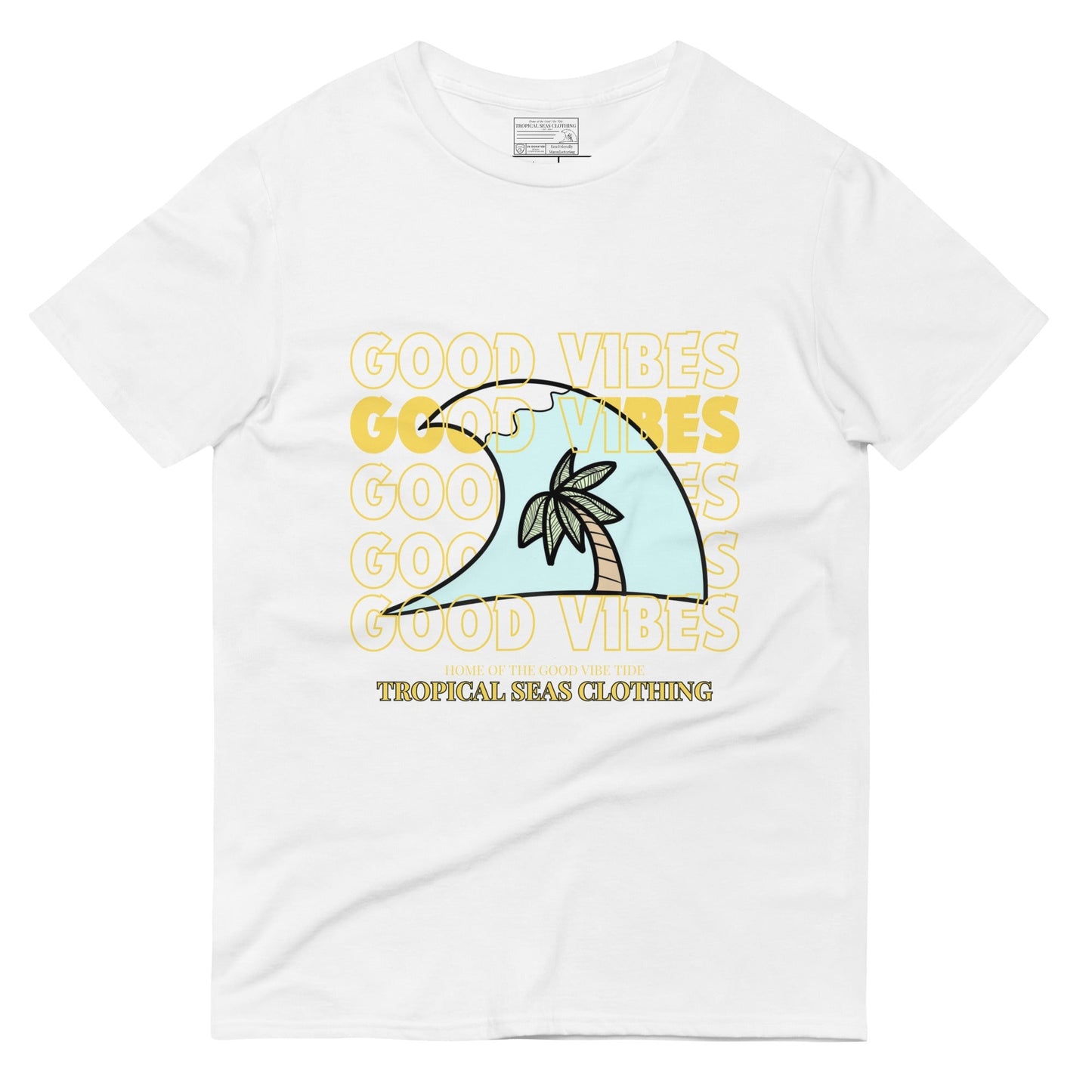 Tropical Seas "Good Vibes" Short-Sleeve T-Shirt by Tropical Seas Clothing