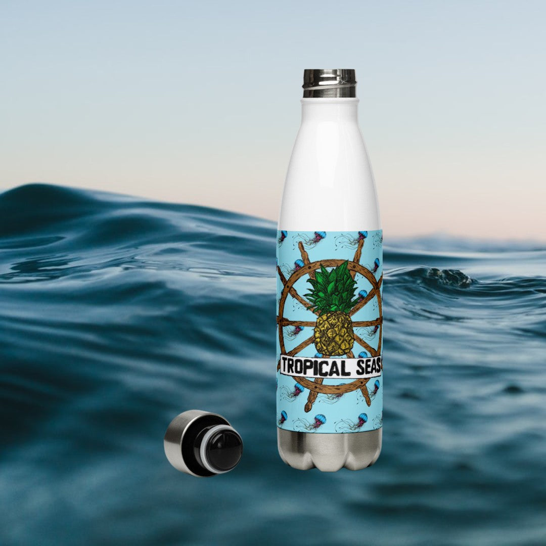 Tropical Seas Jellyfish Stainless Steel Water Bottle by Tropical Seas Clothing