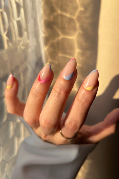 Tropical Splash | Soft & Durable Press-On Nails by Bonmuz