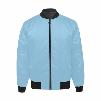 Mens Jacket, Cornflower Blue and Black Bomber Jacket by inQue.Style