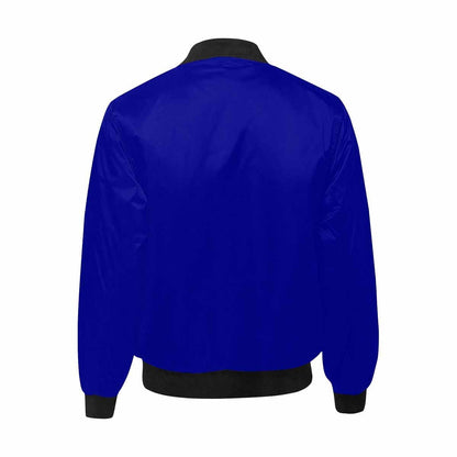 Mens Jacket, Dark Blue and Black Bomber Jacket by inQue.Style