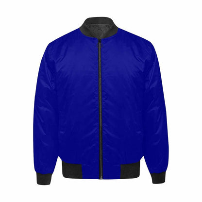 Mens Jacket, Dark Blue and Black Bomber Jacket by inQue.Style