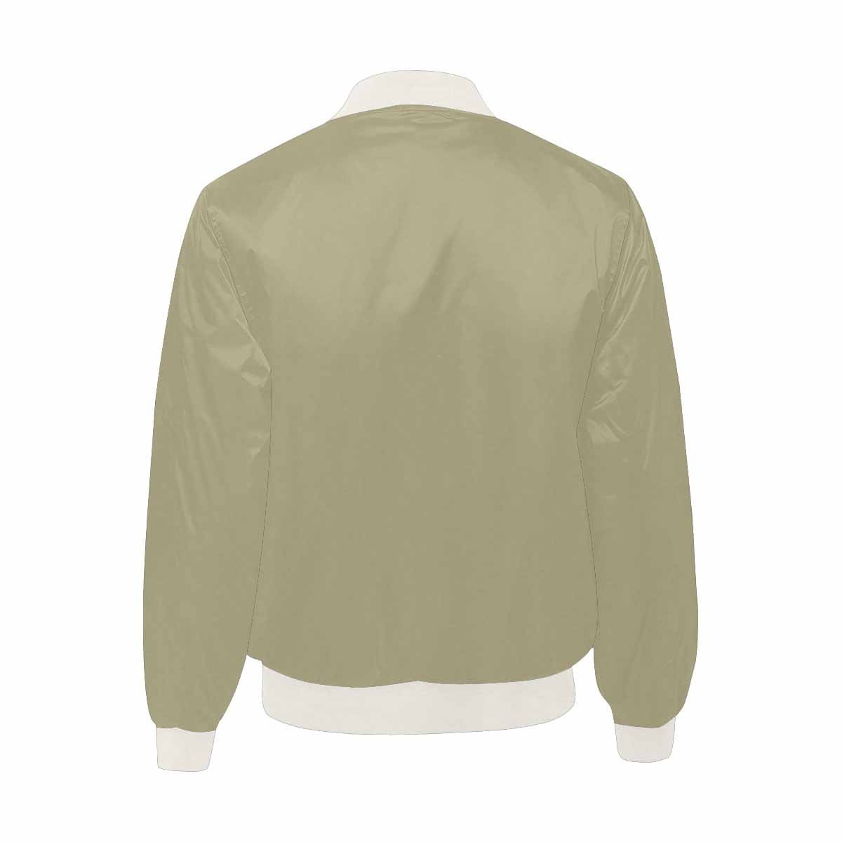 Mens Jacket, Dark Sage Green Bomber Jacket by inQue.Style