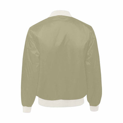 Mens Jacket, Dark Sage Green Bomber Jacket by inQue.Style