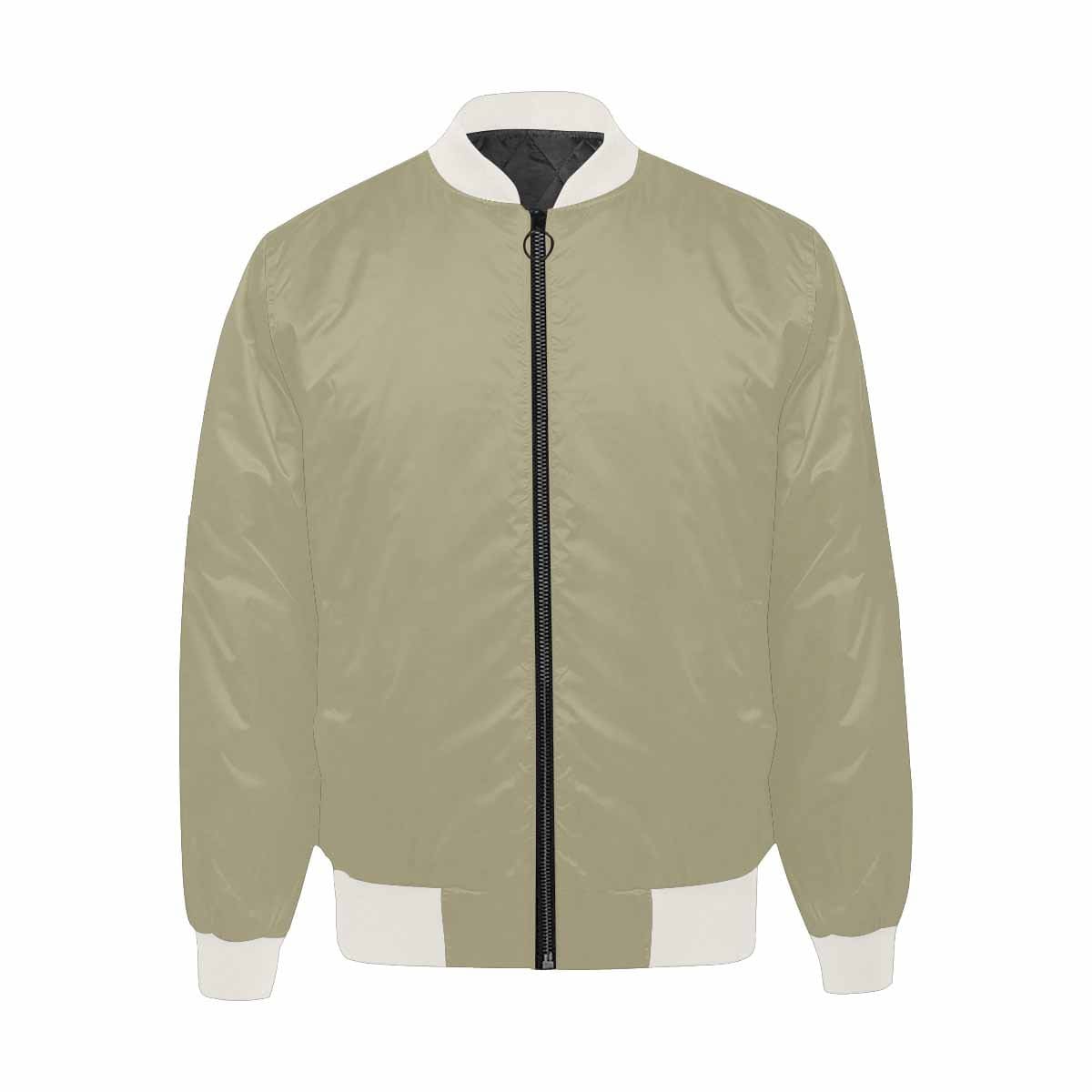 Mens Jacket, Dark Sage Green Bomber Jacket by inQue.Style