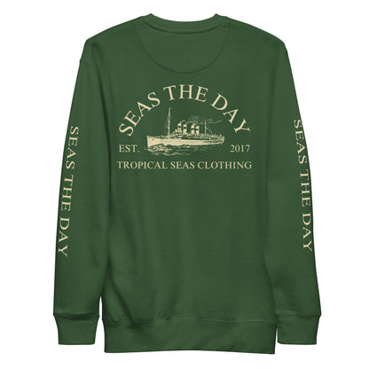 Seas The Day Ship Premium Sweatshirt by Tropical Seas Clothing