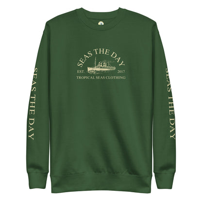 Seas The Day Ship Premium Sweatshirt by Tropical Seas Clothing