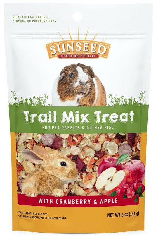 Sunseed Trail Mix Treat with Cranberry and Apple for Rabbits & Guinea Pigs by Dog Hugs Cat