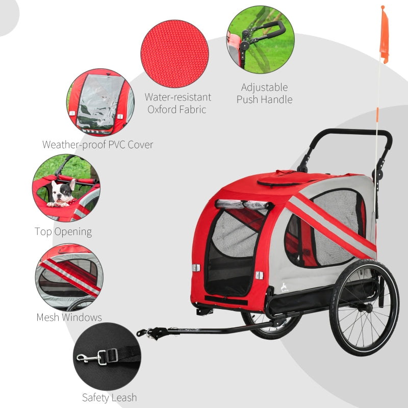 2-In-1 Pet Bike Trailer Stroller by Furr Baby Gifts